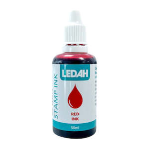 Ledah Stamp Ink 50ml Red