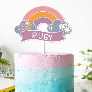 New Arrivals: Retro Rainbow Cake Topper