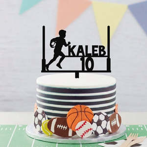 New Arrivals: Personalised Rugby Cake Topper - 1