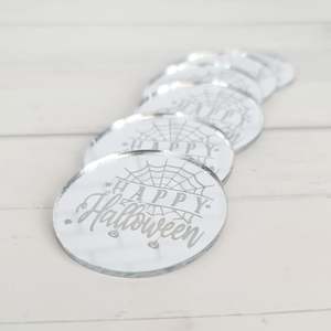 Halloween: Halloween Mirrored Acrylic Cake Discs & Charms