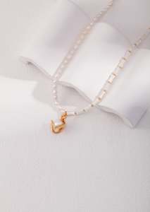 Necklaces: Orchid Bamboo Pearl Necklace