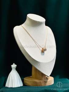 Pure silver pearl necklace