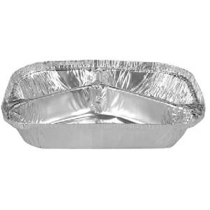 Foil Containers: Large Rectangular 3 Compartment Containers