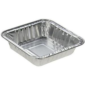 Foil Containers: Deep Square Sweet Aluminium Foil Dish