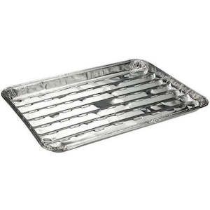 Foil Containers: Uni-Foil 3 Foil Grill Trays - Retail Pack FJ1600
