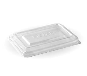 Food Packaging: 500 & 600ML CLEAR RPET TAKEAWAY BASE LID