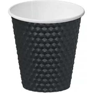 Black Dimple Paper Coffee Cup