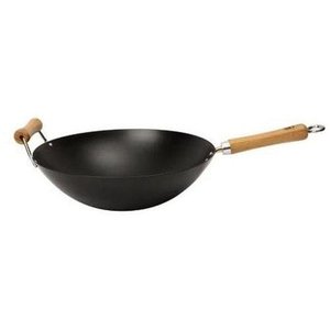 Cookware: WOK STAR 14"/36CM NON-STICK CARBON STEEL