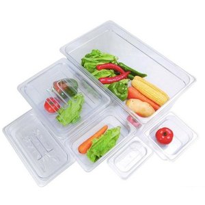 Gastronorm Pans: JW-P112 - Clear Poly 1/1 x 65 mm Gastronorm Pan