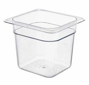 Gastronorm Pans: Clear Poly 1/6 Gastronorm Pan