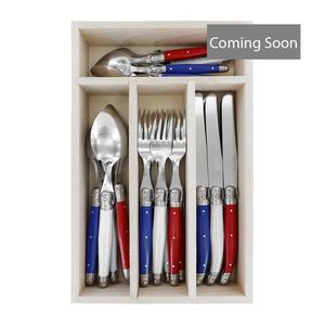 Knives: VERDIER CUTLERY SET 24 PC TRICOLOR
