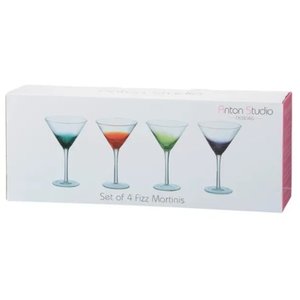 Liqueur Dessert: Anton Studio Fizz Cocktail Glasses Set 4