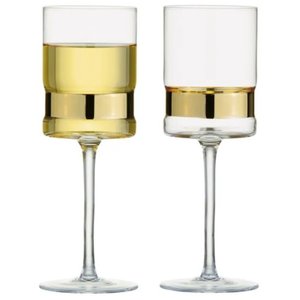 Stemware Tasters: Anton Studio Soho Wine Glass Gold Set 2