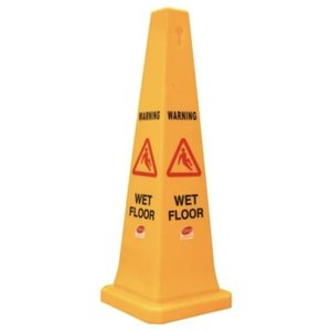 Safety Cone - Wet Floor Yellow