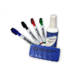 Dusters: Whiteboard Accessory Kit | Magnetic Duster | 1x pkt Whiteboard Markers | 100ml Whiteboard Cleaner