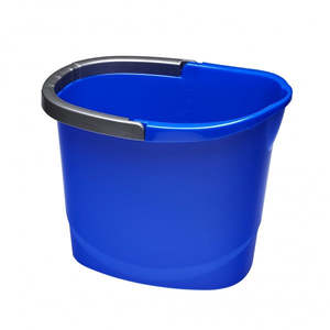Dust Mops Mops: Plastic Mop Bucket 15 litre - Blue