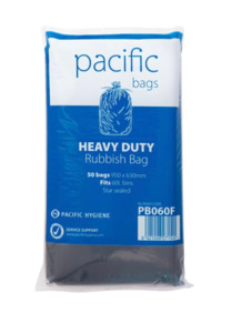Pacific Rubbish Bag Black Flat Pack