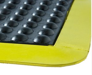 Matting: BUBBLE MAT - 900mm X 600mm - Black/Yellow