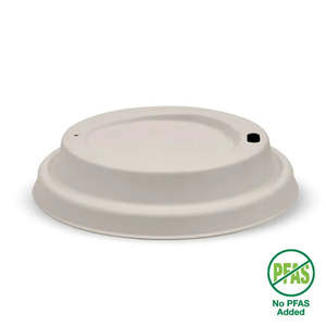 Tea Room Supplies: 90mm Large Natural Plant Fibre BioCup Lid