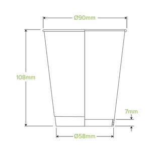390ml / 12oz (90mm) Indigenous Art Series Double Wall BioCup
