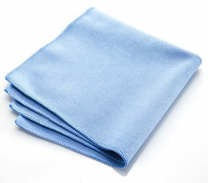 Rags Cloths: FILTA COMMERCIAL MICROFIBRE CLOTH - GLASS AQUA 35MM X 35MM (Pack of 10)