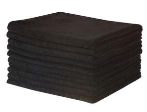Microfibre Cloths - Black, 400mm x 400mm, 300gsm (10) Per Pack