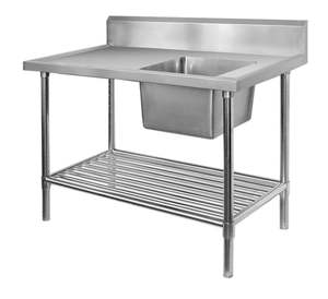 Premium Stainless Steel Single Sink Bench 700mm Deep
