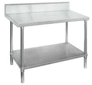 Premium 304 Grade Stainless Steel work bench with splashback 600 Deep