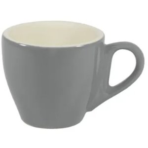 Cups Saucers: French Grey/White Espresso Cup 90Ml