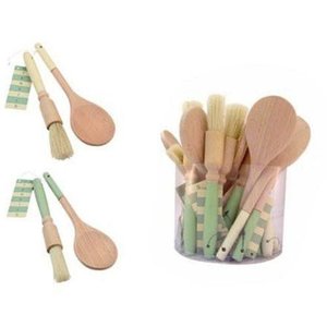 Baking Accessories: T&G Spoon Brush Set Green Cream (12)