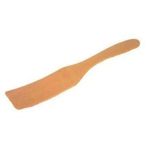 Baking Utensils: Dexam Thin Wooden Curved Spatula Beech (6)