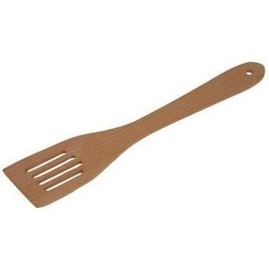 Baking Utensils: Dexam Wooden Slotted Spatula Beech 30Cm (6)