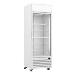 Upright Fridges: Single Glass Door Colourbond Upright Drink Fridge White