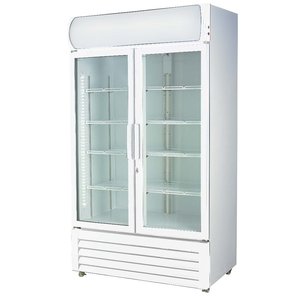 Upright Fridges: Double glass door colourbond upright drink fridge – LG-580GE