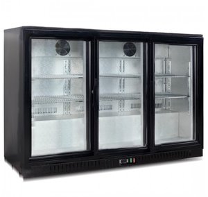 Bar Fridges: LG-330SC Under Bench Three Sliding Door Bar Cooler
