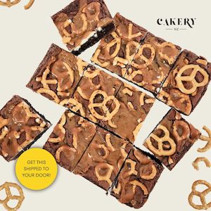 Brownies: Salted Caramel Pretzel Brownie