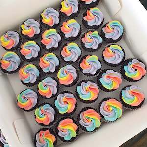 Cupcakes 2 Days Notice: Rainbow Mini Cupcakes