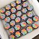 Rainbow Mini Cupcakes
