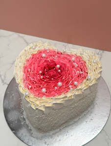 All Occasion Cakes: Rosette Heart Cake