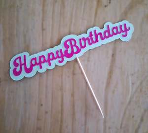 Products: Happy birthday cake topper