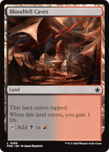 MTG Single: Bloodfell Caves [Foundations]