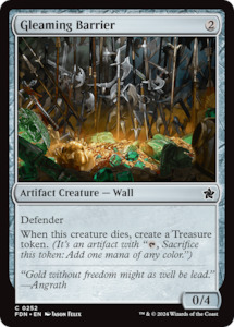 MTG Single: Gleaming Barrier [Foundations]