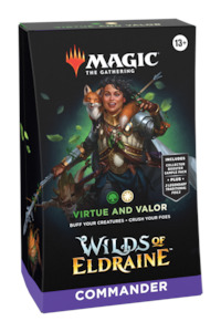 Mtg Commander Pre Cons: Wilds of Eldraine Commander Deck - Virtue and Valor