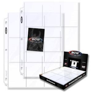 Card Binders: BCW 9-Pocket Protective Pages (Single)
