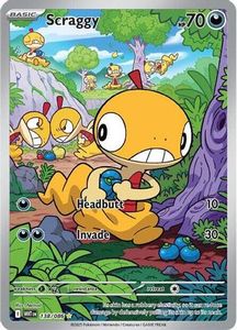 Pokemon Singles In Stock: Scraggy - 138/086 138 - [SV White Flare] Holofoil