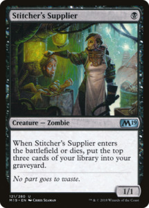 Mtg Singles Instock: Stitcher's Supplier (M19-121) [Core Set 2019]