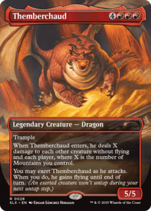 Mtg Singles Instock: Themberchaud (SLX-028) [SLX Cards] (Borderless)