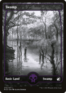 Swamp (MID-272) [Innistrad: Midnight Hunt]: (Full Art, Showcase) Foil
