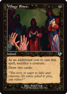 Mtg Singles Instock: Village Rites (INR-392) [Innistrad Remastered] Foil