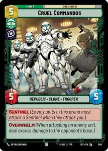 Cruel Commandos (Foil) (596) [Secrets of Power] Foil